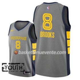Maillot Basket Memphis Grizzlies MarShon Brooks 8 2018-19 Nike City Edition Gris Swingman - Enfant